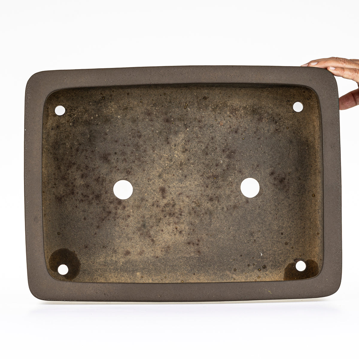 Maceta Bonsái Rectangular Sin Esmaltar 48,5 cm - Yamaaki Tokoname
