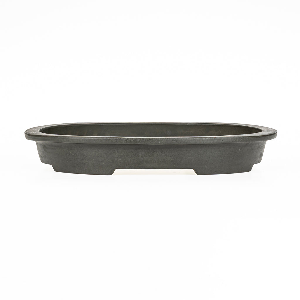 Maceta Bonsái Ovalada Sin Esmaltar 46 cm - Suishouen Hekisui (Tokoname)