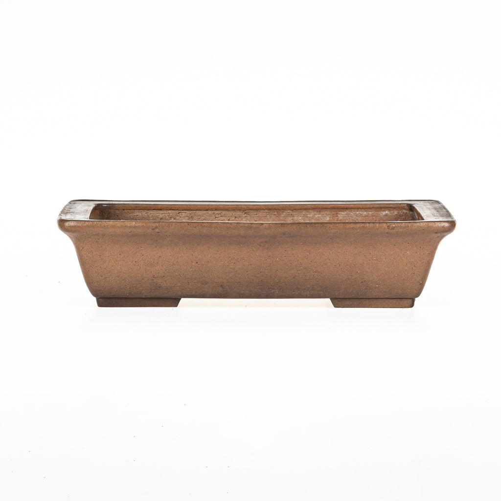 Maceta Bonsái Rectangular Sin Esmaltar 35 cm - Shouzan kaneshou Tokoname