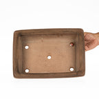 Maceta Bonsái Rectangular Sin Esmaltar 35 cm - Shouzan kaneshou Tokoname