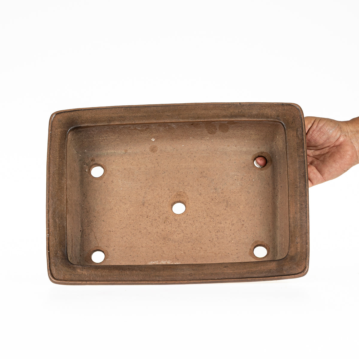 Maceta Bonsái Rectangular Sin Esmaltar 35 cm - Shouzan kaneshou Tokoname
