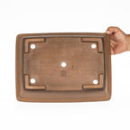 Maceta Bonsái Rectangular Sin Esmaltar 35 cm - Shouzan kaneshou Tokoname