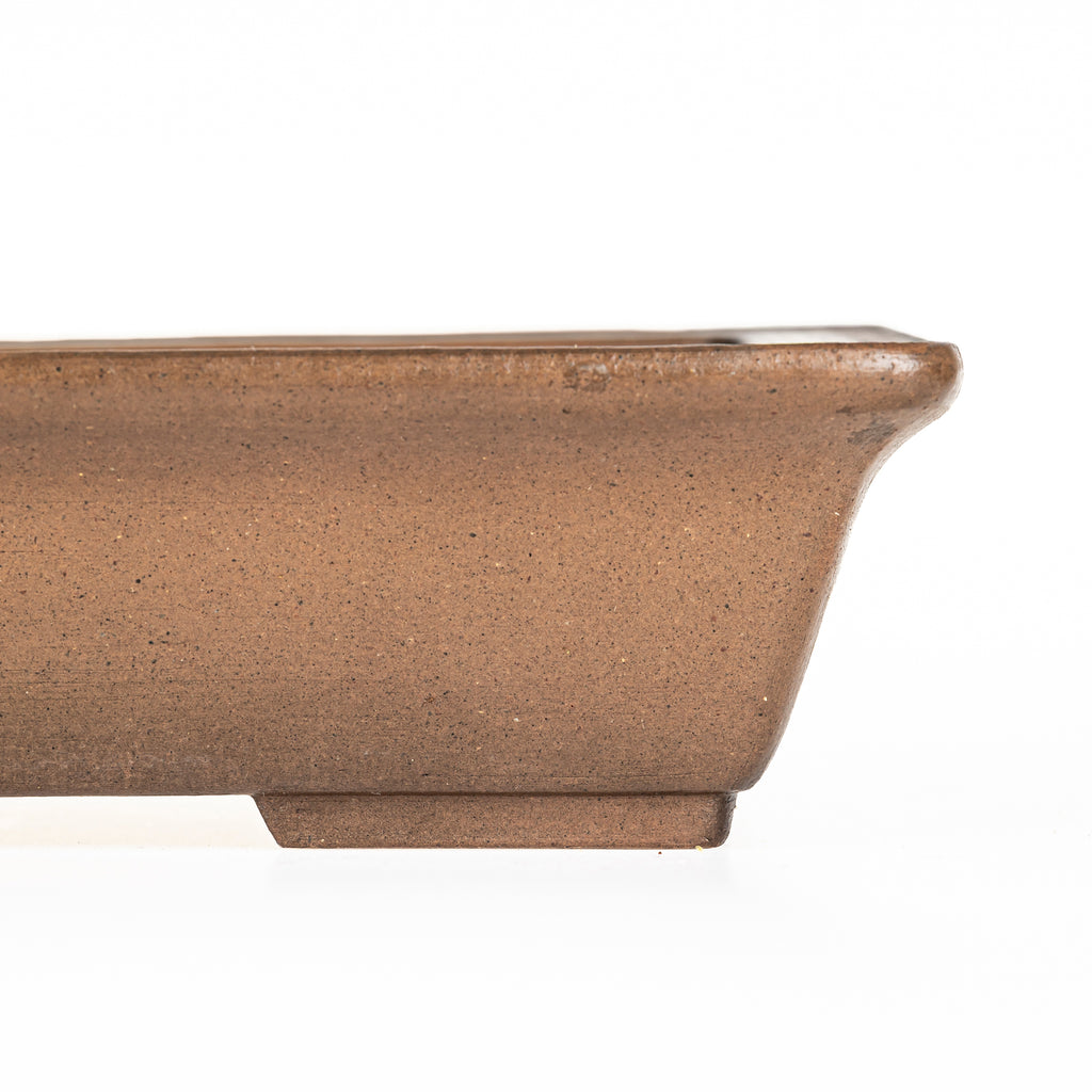 Maceta Bonsái Rectangular Sin Esmaltar 35 cm - Shouzan kaneshou Tokoname