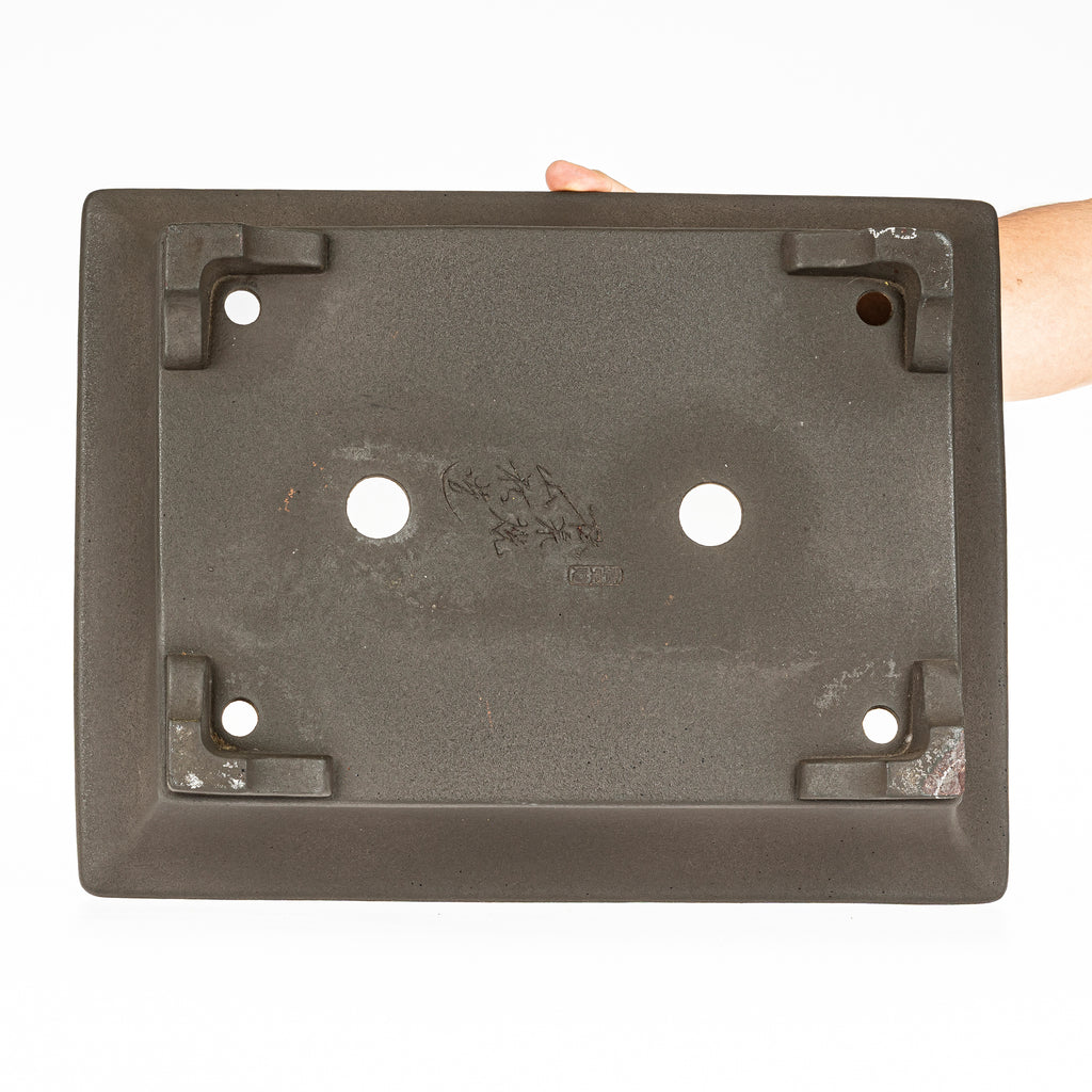 Maceta Bonsái Rectangular Sin Esmaltar 46,5 cm - Yamaaki Tokoname