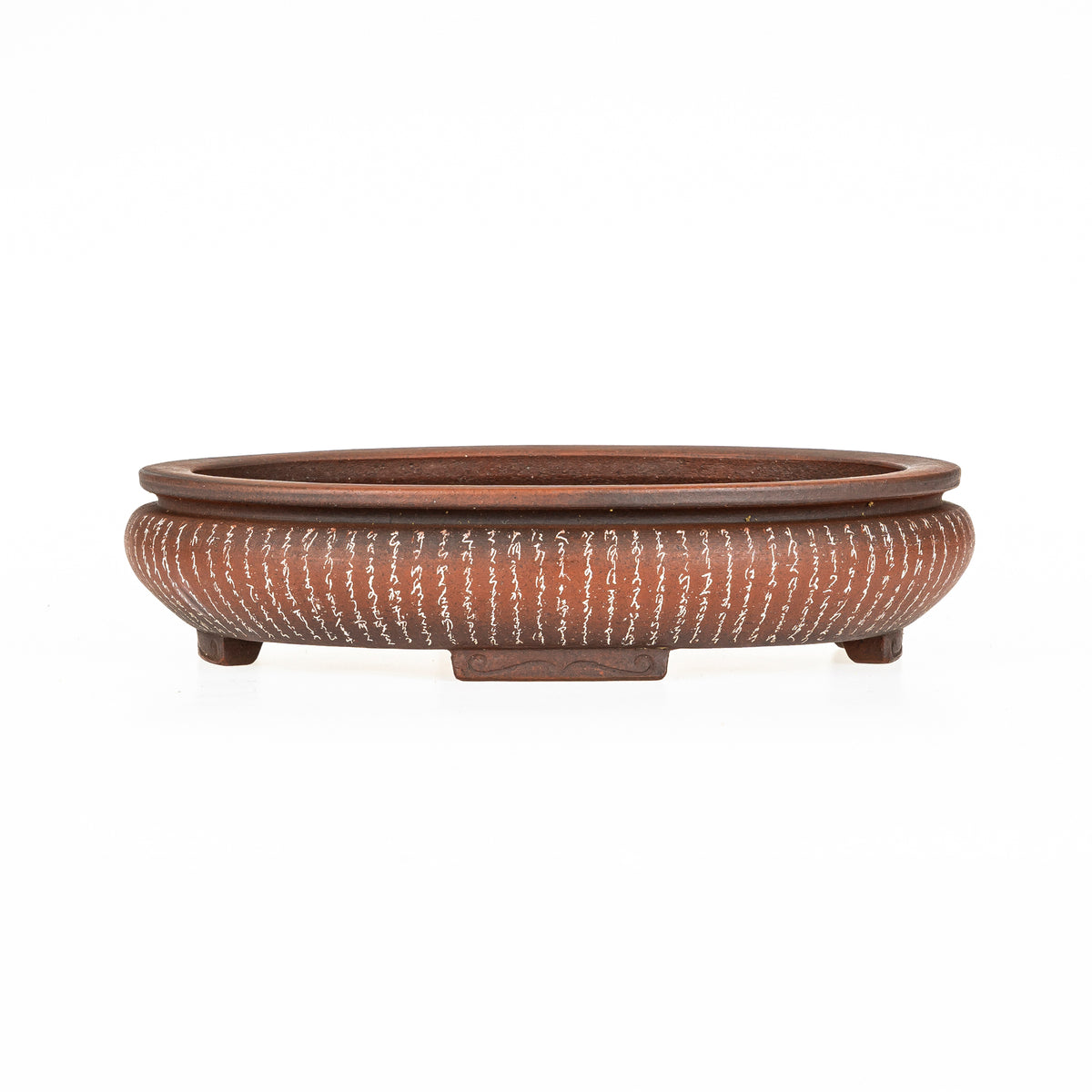 Maceta Bonsái Ovalada Sin Esmaltar 34 cm - Izumi-ya Tokoname
