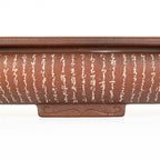 Maceta Bonsái Ovalada Sin Esmaltar 34 cm - Izumi-ya Tokoname