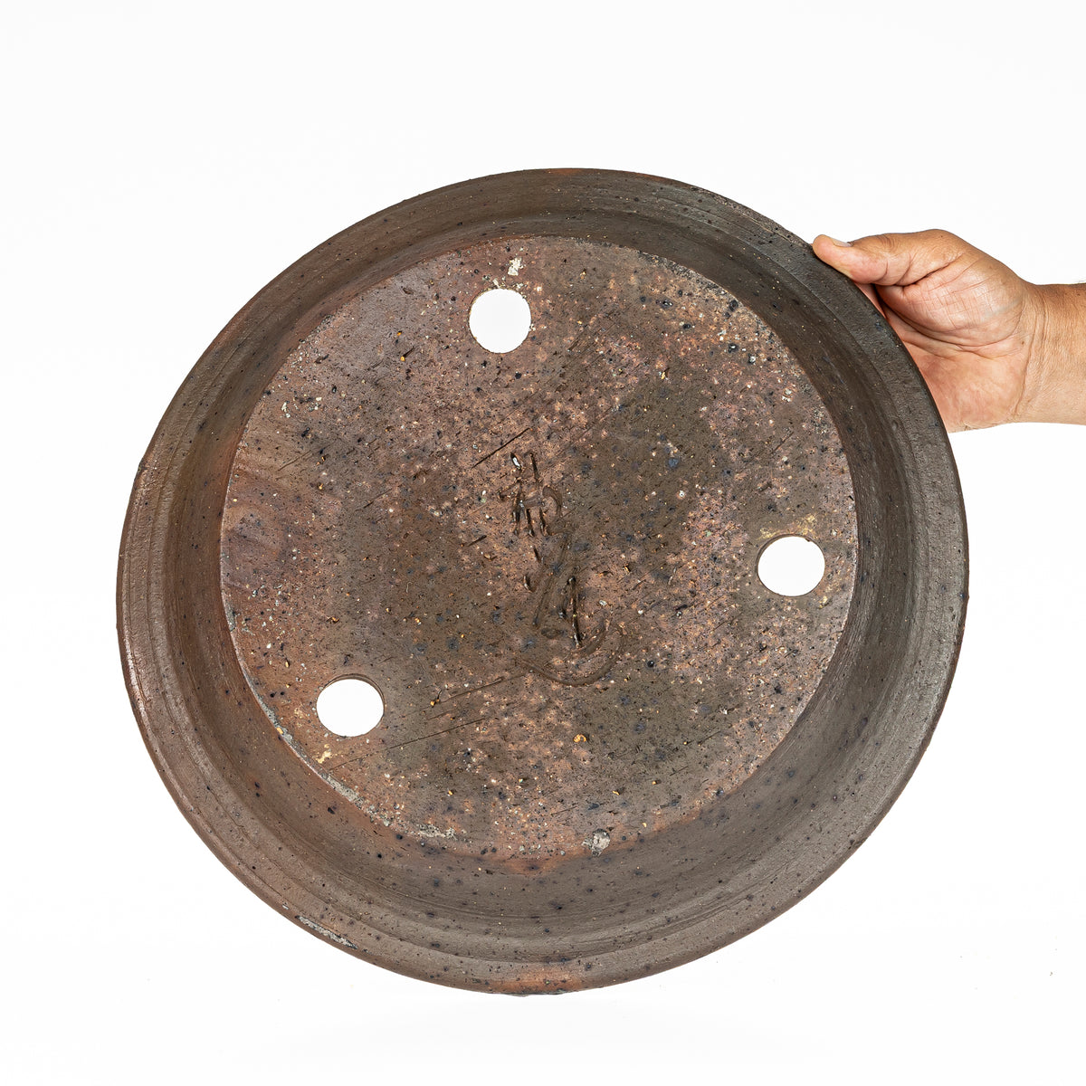 Maceta Bonsái Redonda Sin Esmaltar 37,5 cm - Wabachi Japón