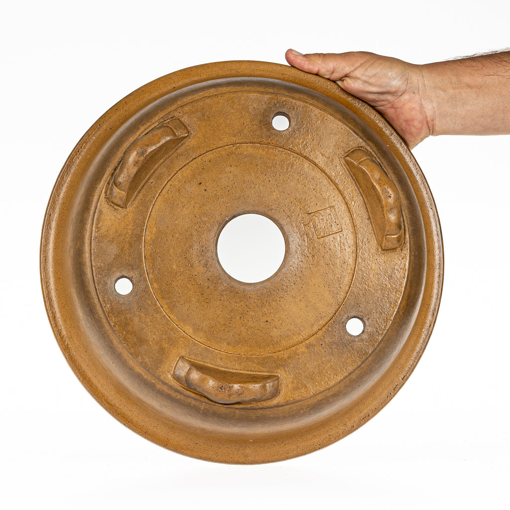 Maceta Bonsái Redonda Sin Esmaltar 34 cm - Akira Shouzan Tokoname