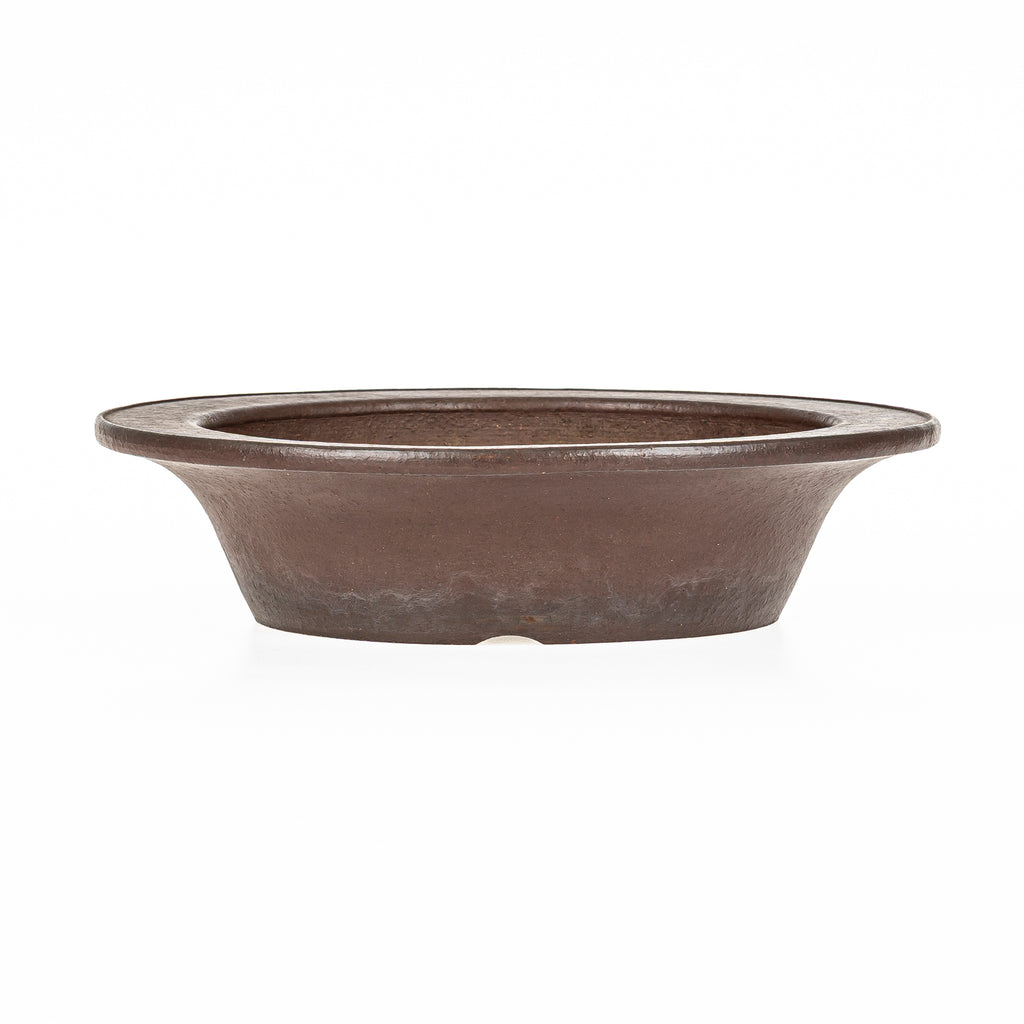 Maceta Bonsái Redonda Sin Esmaltar 31 cm - Yamaaki Tokoname