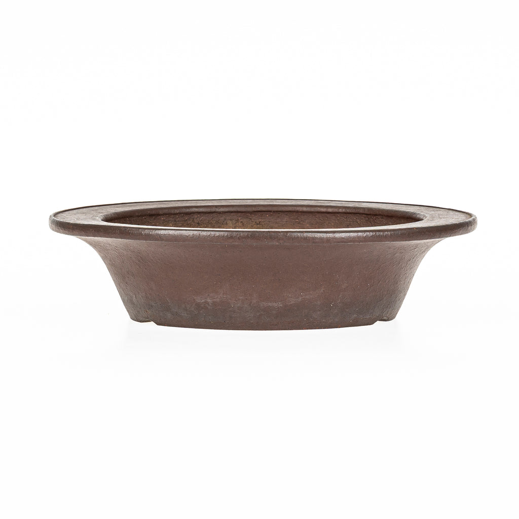 Maceta Bonsái Redonda Sin Esmaltar 31 cm - Yamaaki Tokoname