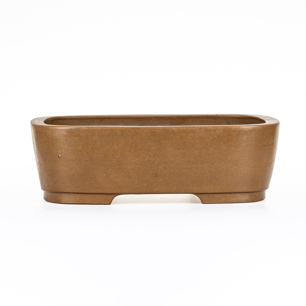 Maceta Bonsái Rectangular Sin Esmaltar 40,5 cm - Izumi-ya Tokoname