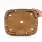 Maceta Bonsái Rectangular Sin Esmaltar 40,5 cm - Izumi-ya Tokoname